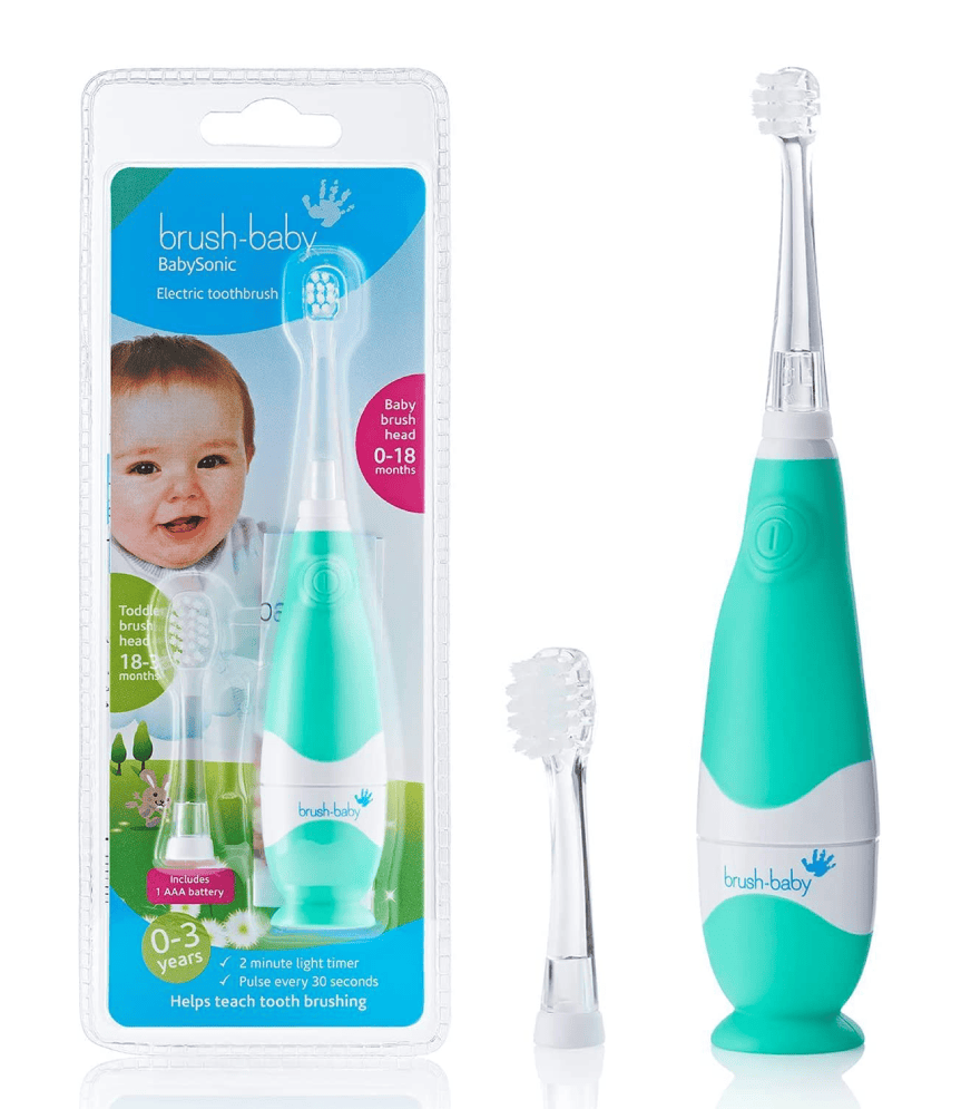 Cepillo de dientes para bebés con agarre suave brushbaby