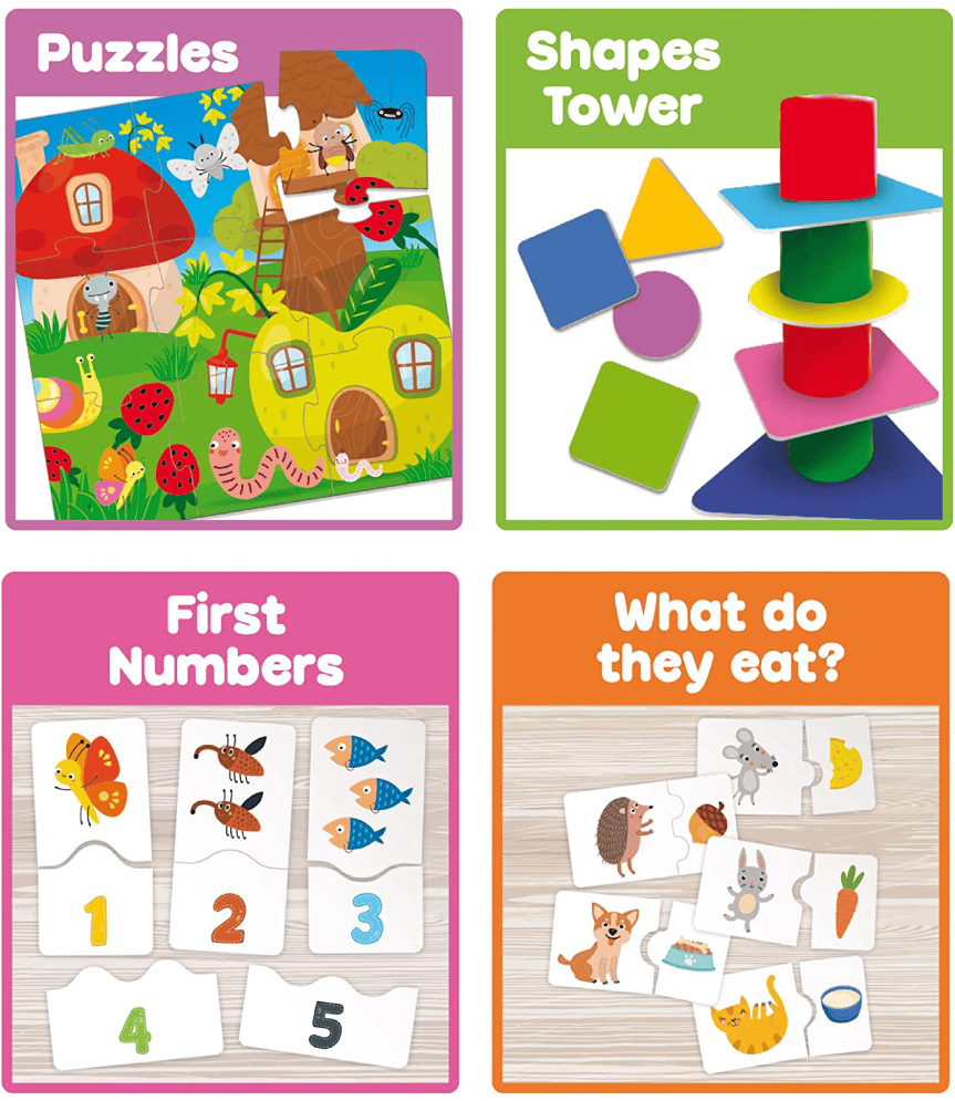Mejores regalos para niños de 2 años para asociar números y puzles.