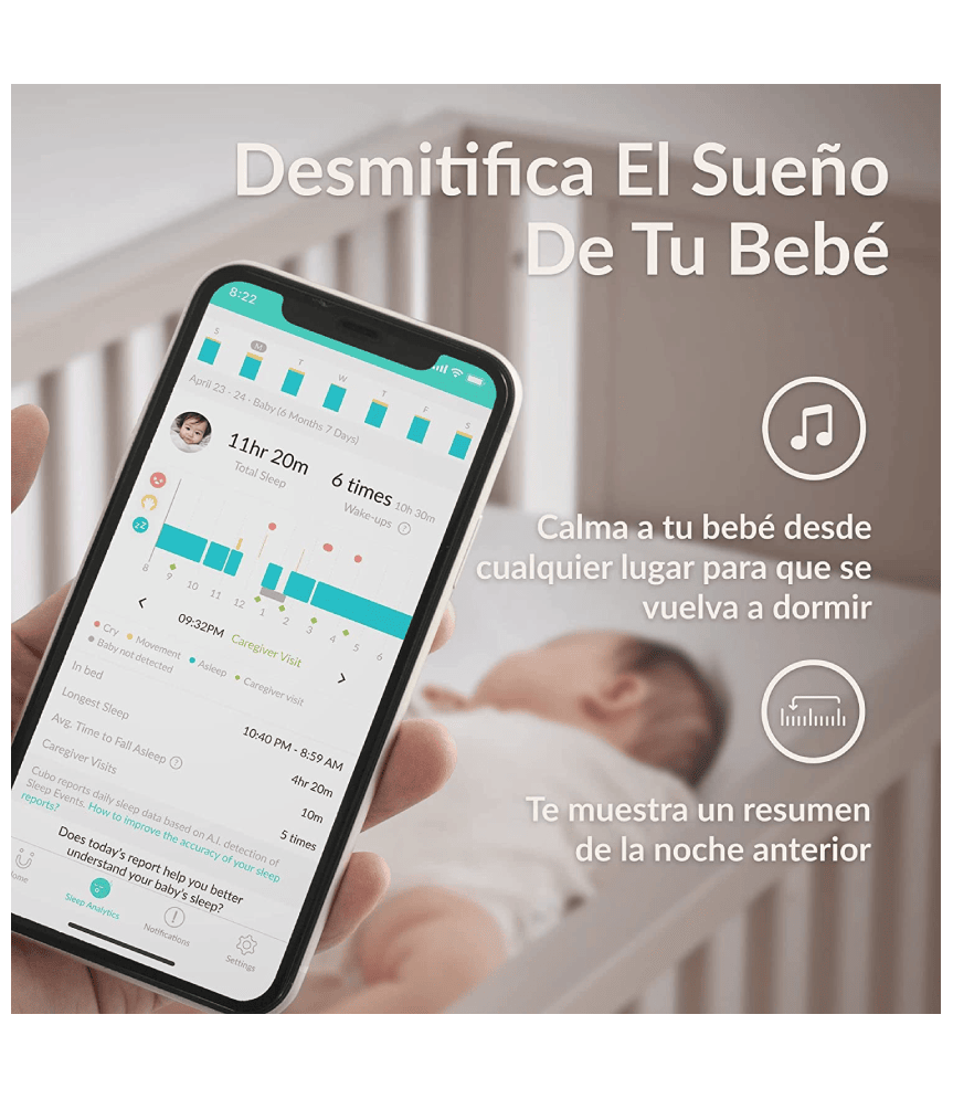 Monitor para Verificar la Salud del Sueño del bebé