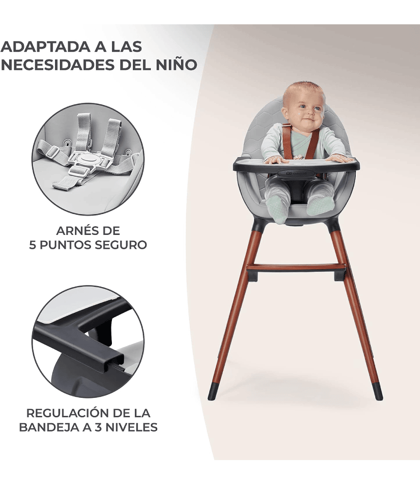 Trona para bebés de la marca Kinderkraft adaptable.