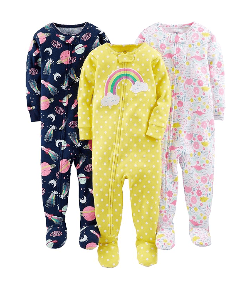 Pijamas para bebe con pies simple joys